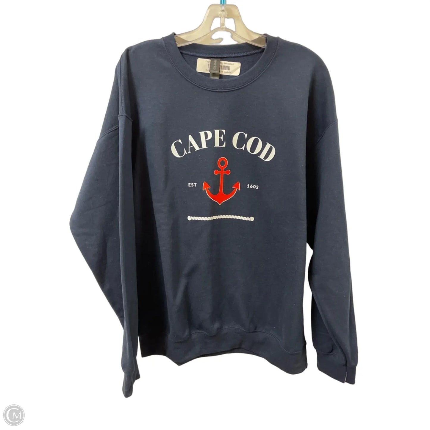 Sweater By Gildan In Navy, Size: L