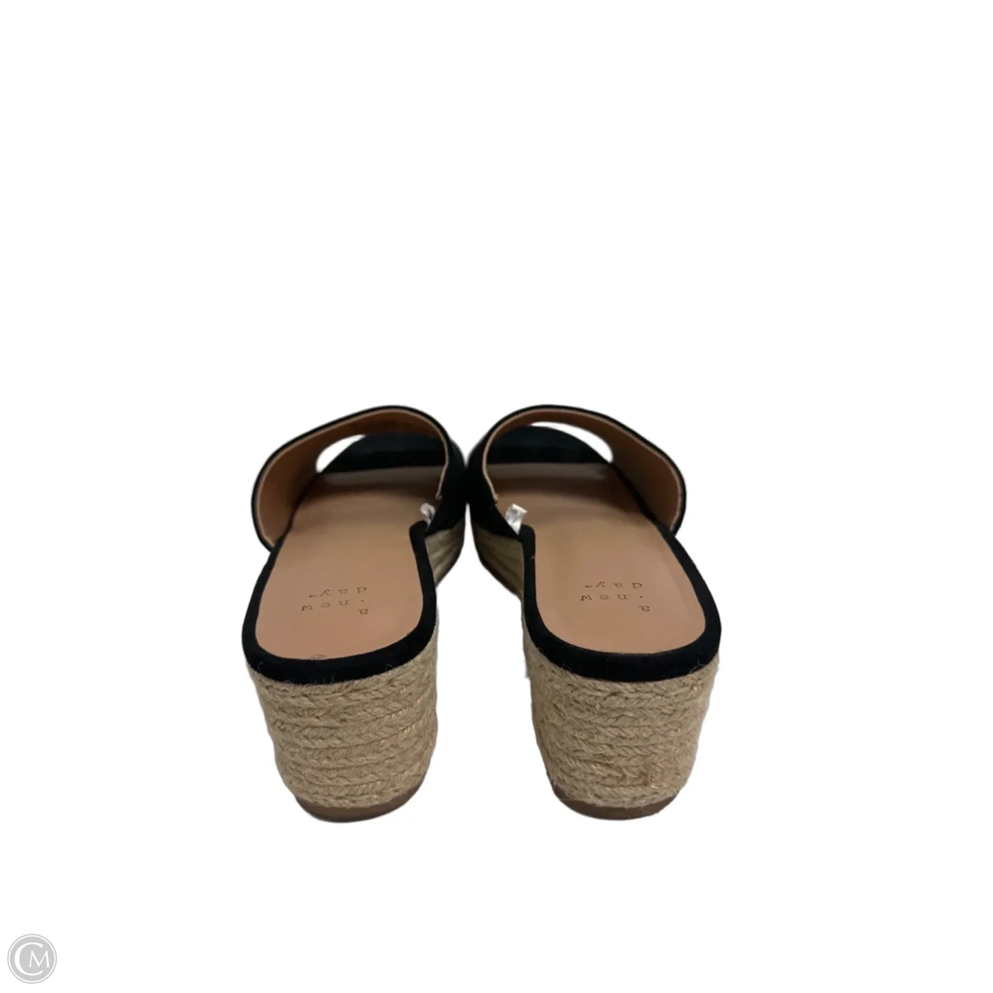 Sandals Heels Wedge By A New Day In Black, Size: 10