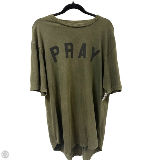 Top Short Sleeve By Clothes Mentor In Green, Size: L