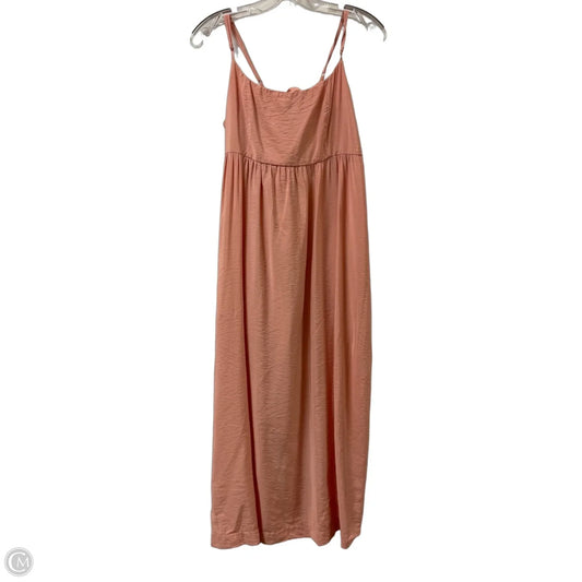 Dress Casual Maxi By A New Day In Peach, Size: L