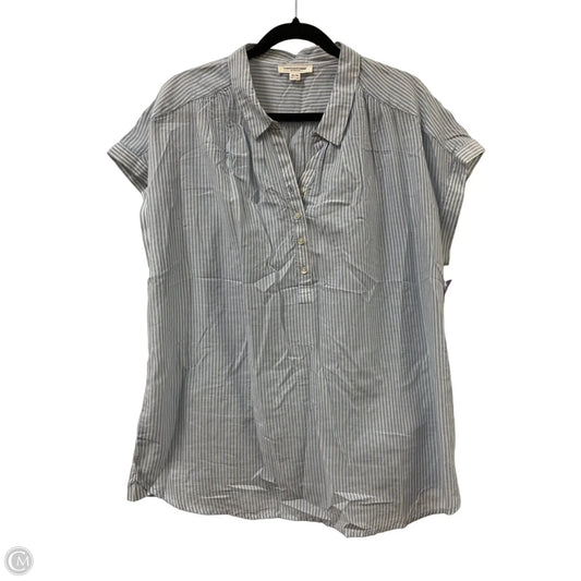 Top Short Sleeve By Beachlunchlounge In Blue, Size: Xl