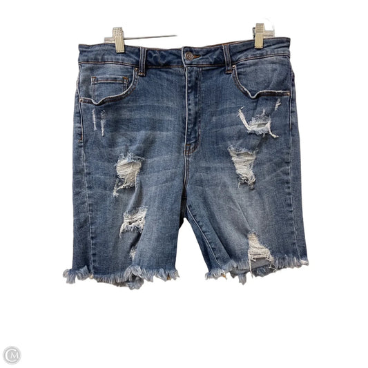 Shorts By Risen In Blue Denim, Size: 18