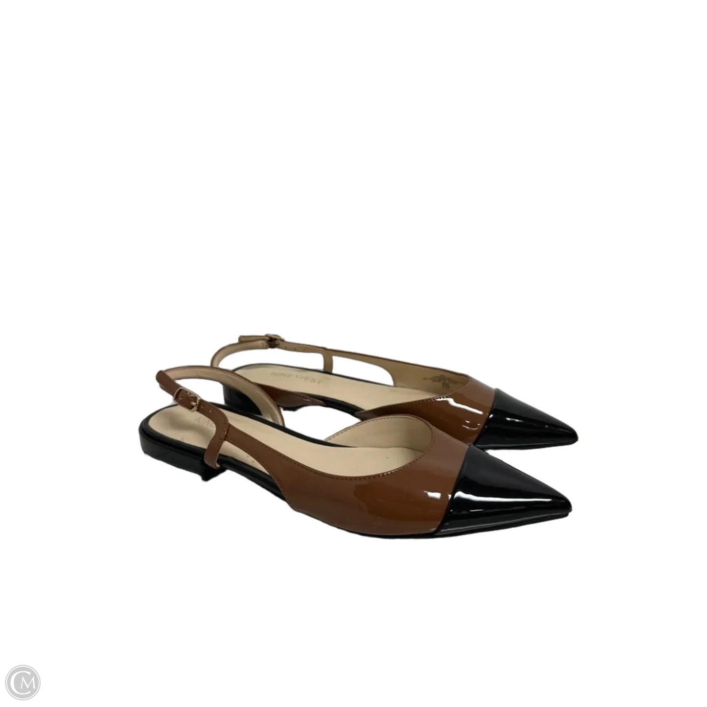 Shoes Flats By Nine West In Black & Brown, Size: 7
