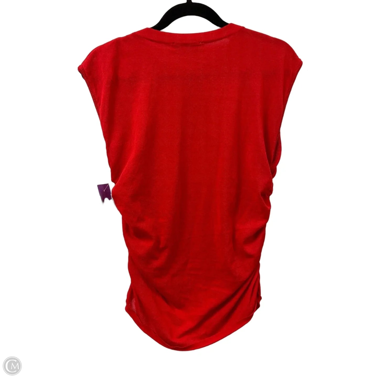 Top Sleeveless By Zara In Red, Size: L
