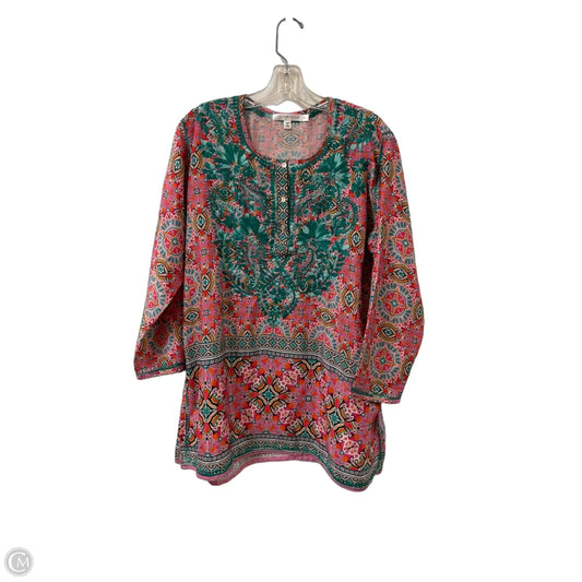 Top Long Sleeve By Clothes Mentor In Pink, Size: Xl