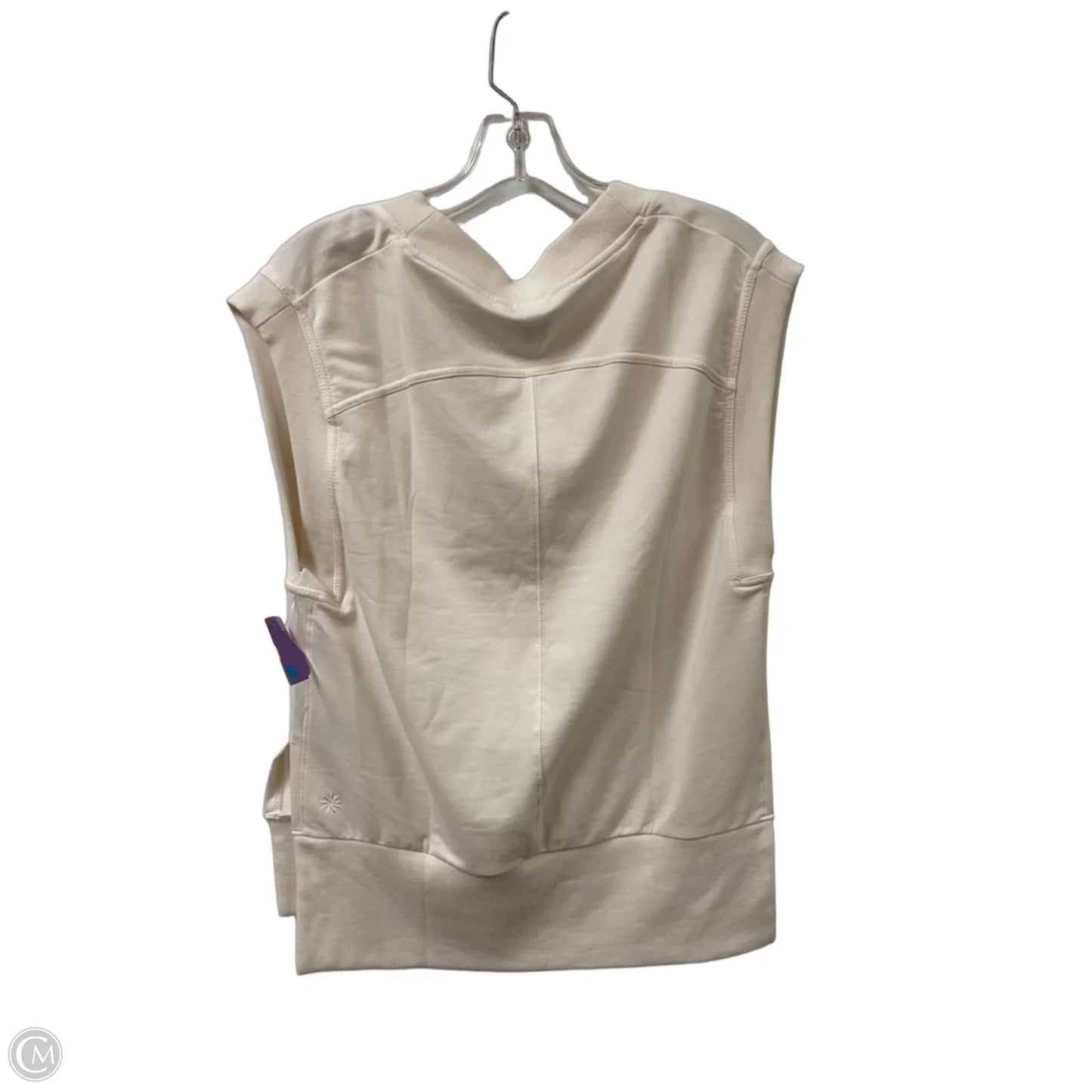 Athletic Top Short Sleeve By Athleta In Cream, Size: Xs