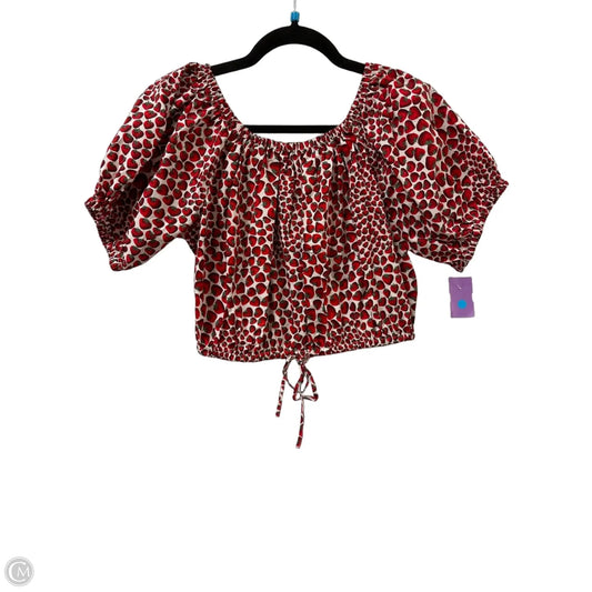 Top Short Sleeve By J. Crew In Red, Size: Xs