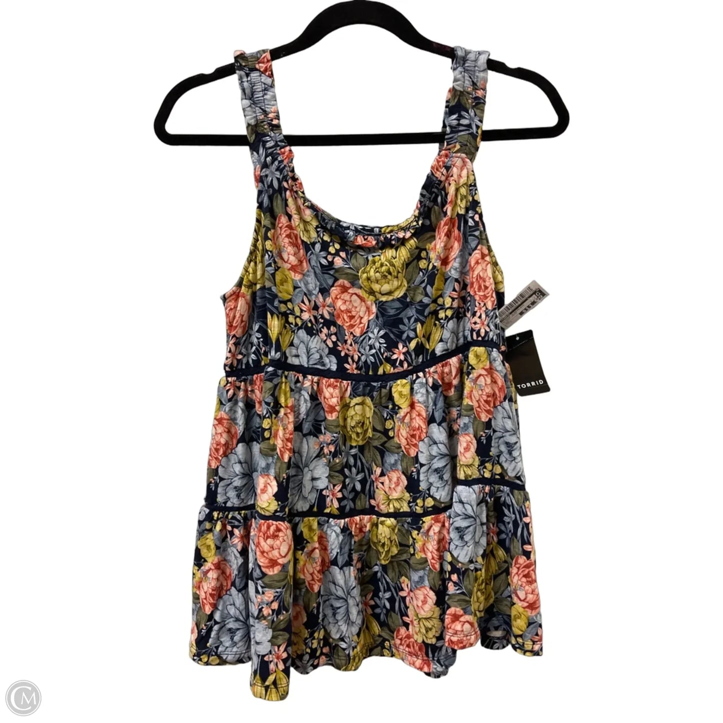 Blouse Sleeveless By Torrid In Floral Print, Size: L