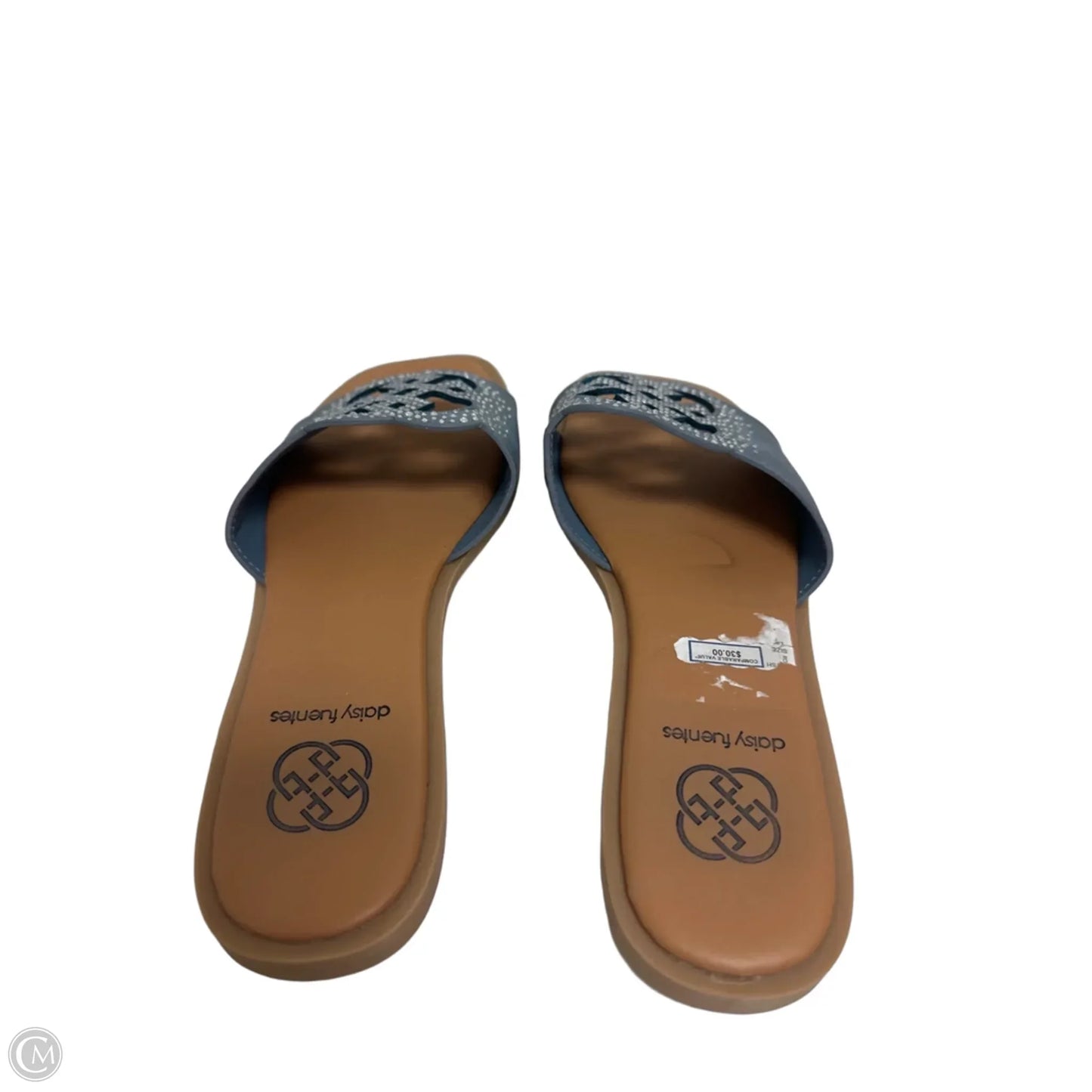 Sandals Flats By Daisy Fuentes In Blue, Size: 7.5