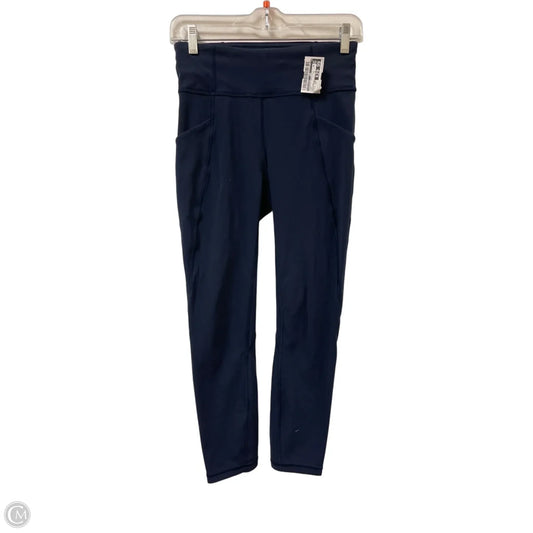 Athletic Leggings By Lululemon In Navy, Size: 4