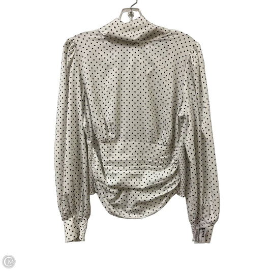 Blouse Long Sleeve By White House Black Market In White, Size: M