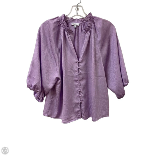Blouse Short Sleeve By Current Air In Purple, Size: Xs