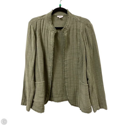 Cardigan By J. Jill In Green, Size: Mp