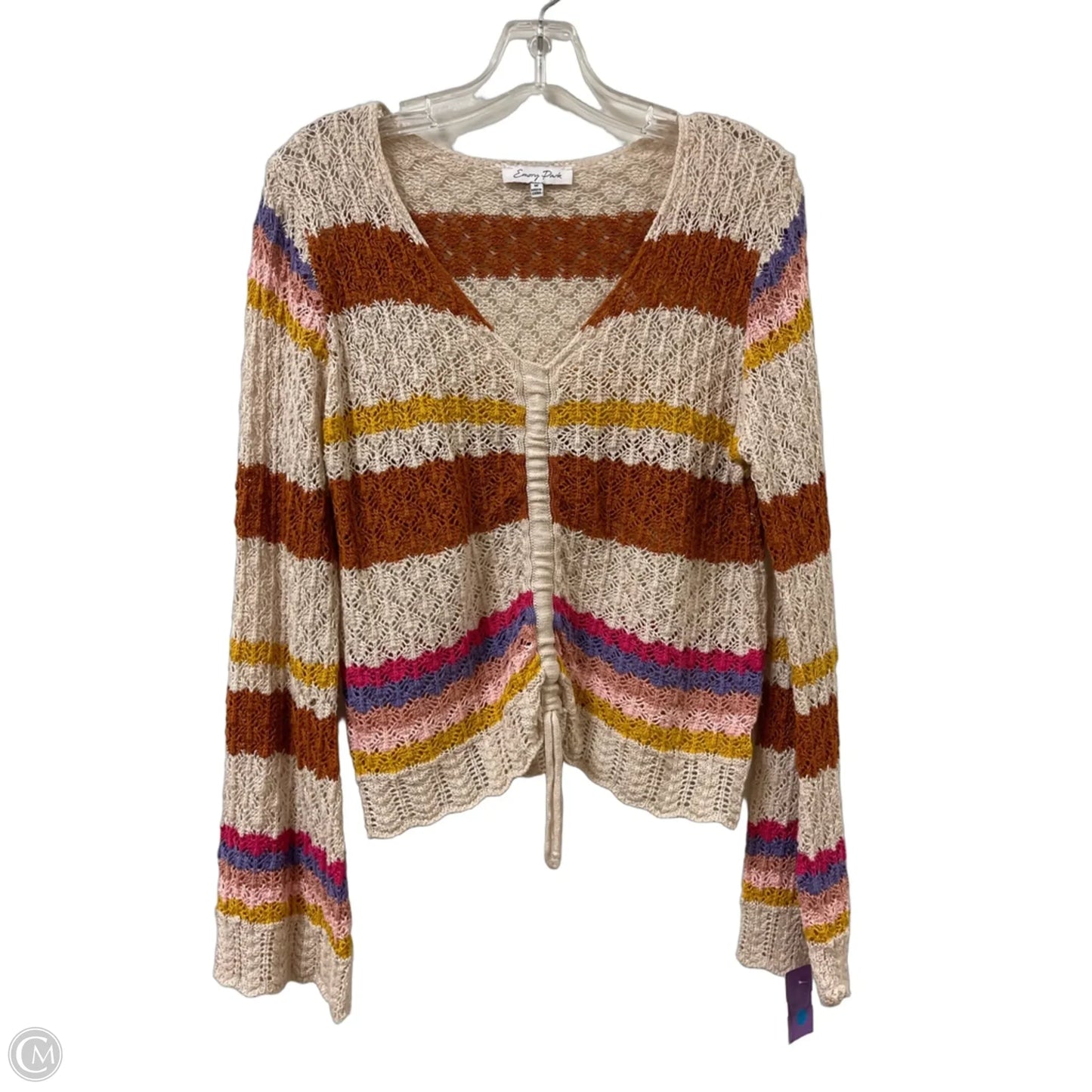 Top Long Sleeve By Emory Park In Cream, Size: M