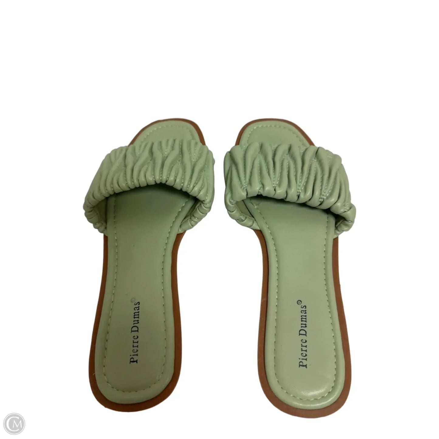 Sandals Flats By Pierre Dumas In Green, Size: 8