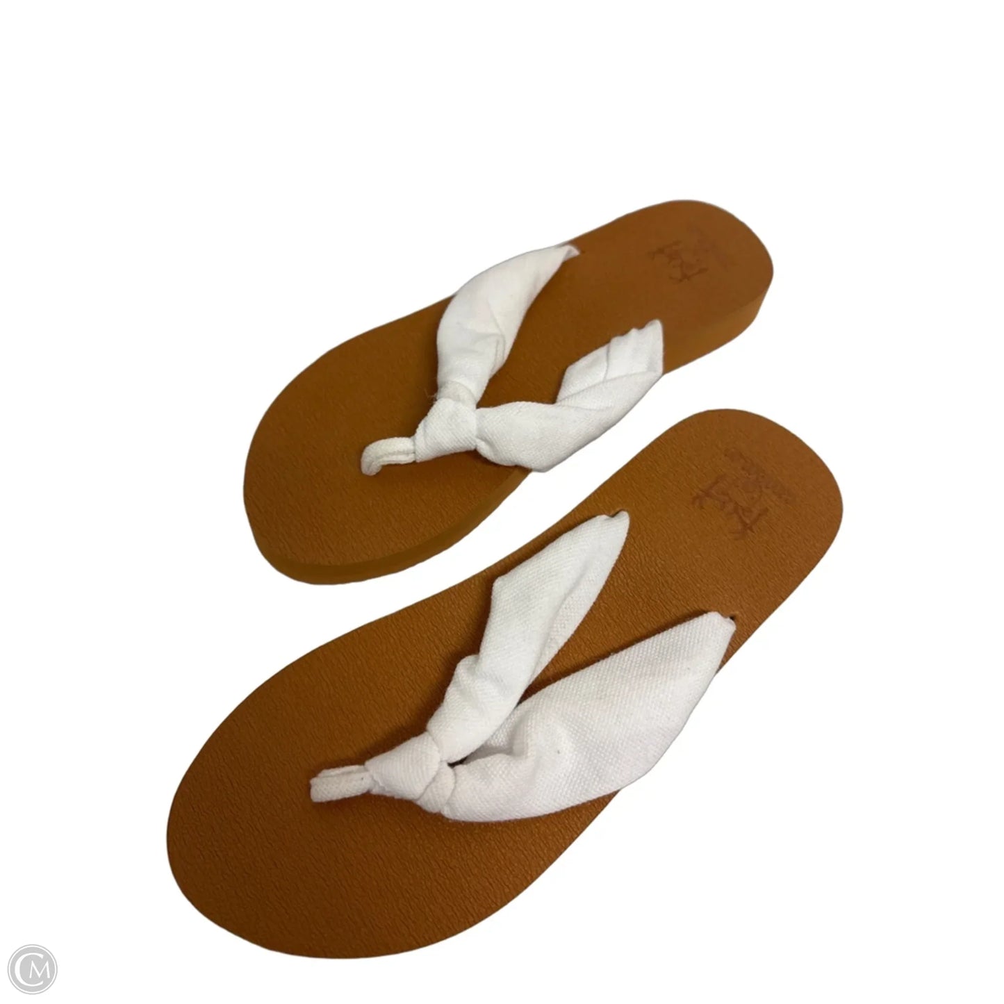 Sandals Flip Flops By Clothes Mentor In Brown, Size: 7.5