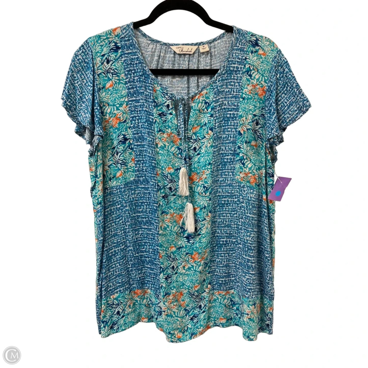 Top Short Sleeve By Clothes Mentor In Blue, Size: M