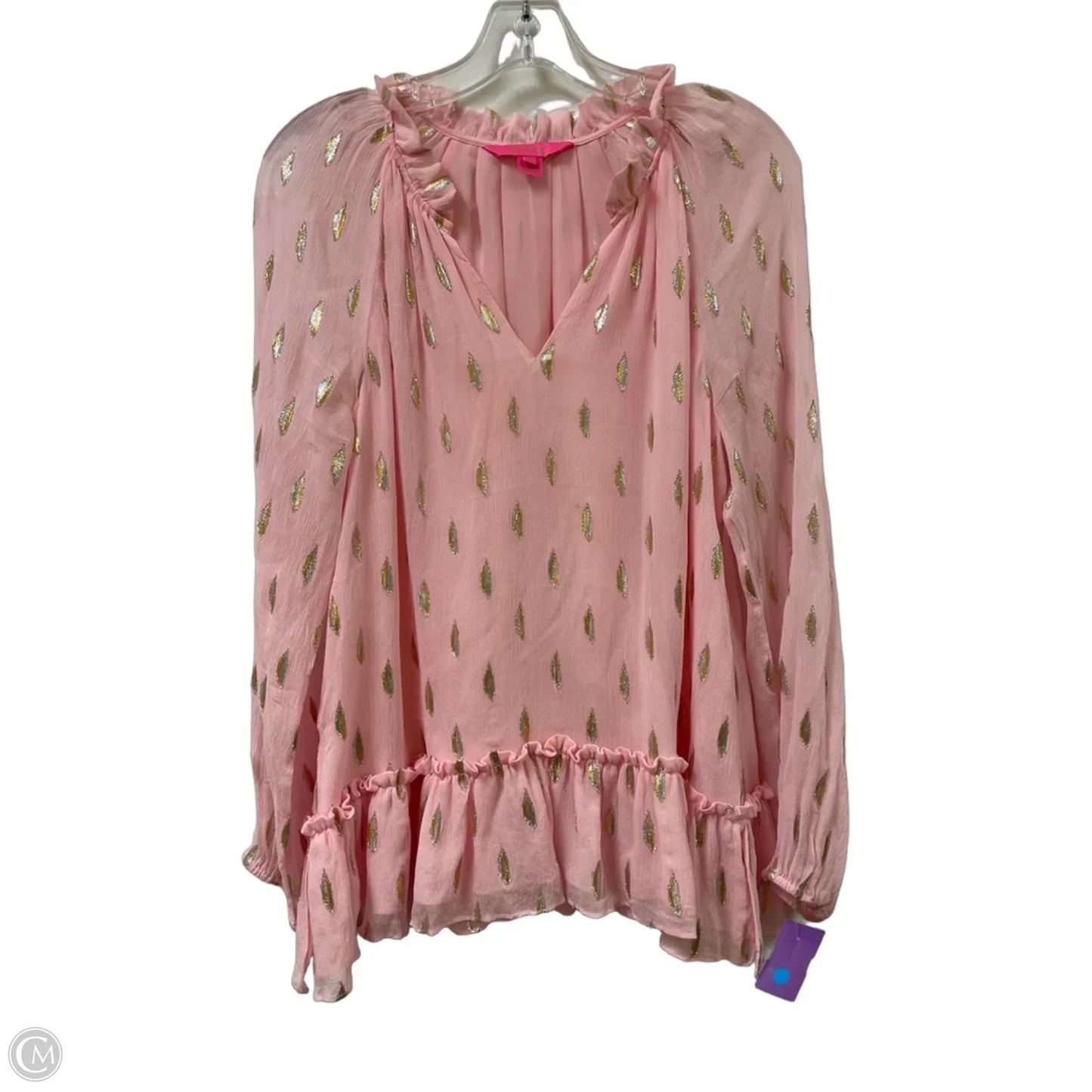 Blouse Designer By Lilly Pulitzer In Pink, Size: M