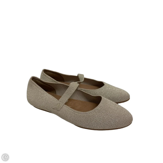 Shoes Flats By Aerosoles In Gold, Size: 9