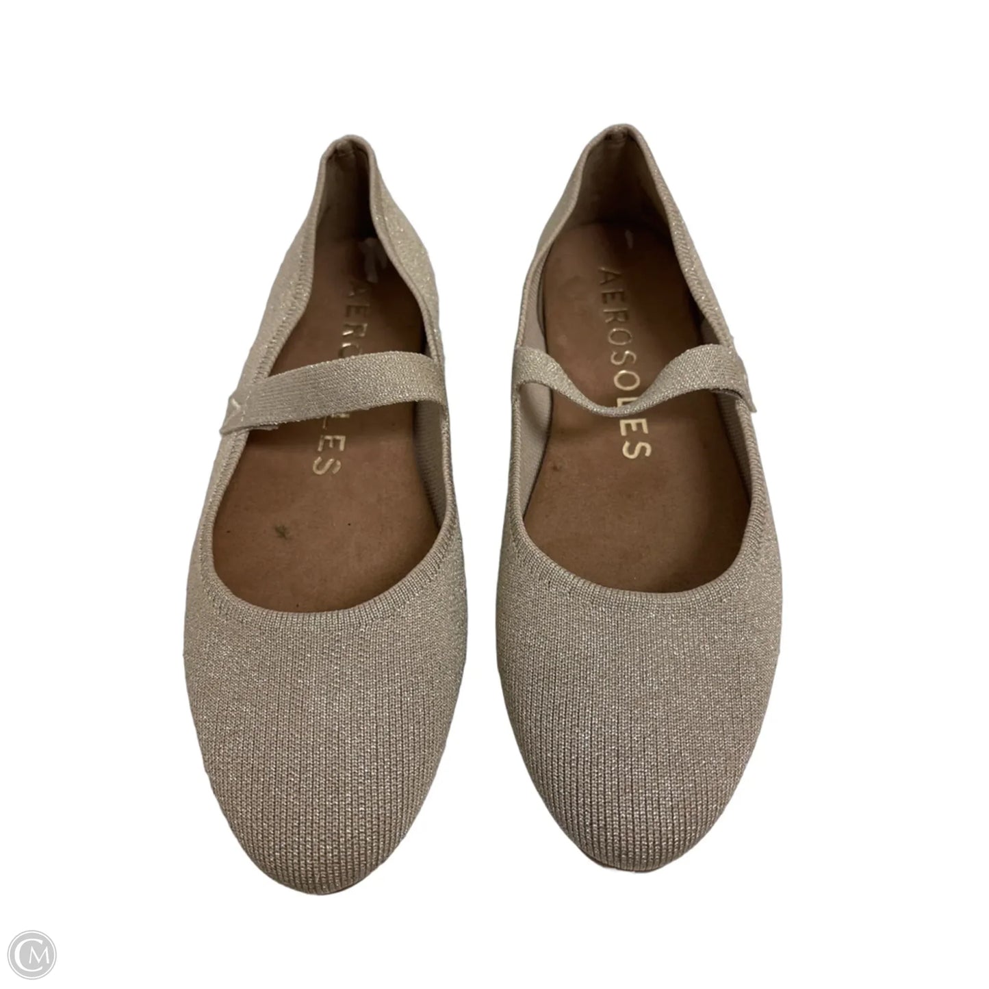 Shoes Flats By Aerosoles In Gold, Size: 9