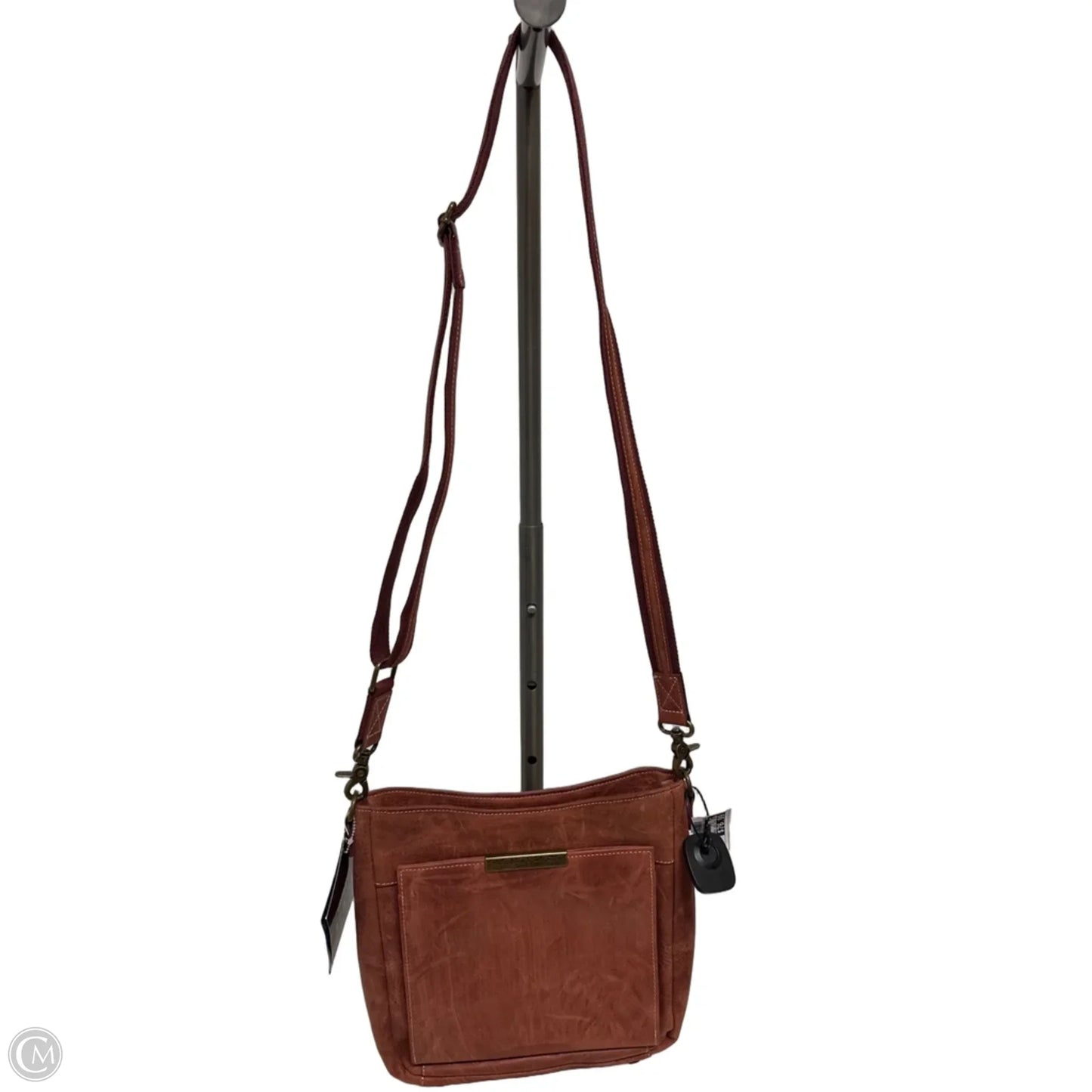 Crossbody Leather By Clothes Mentor, Size: Medium