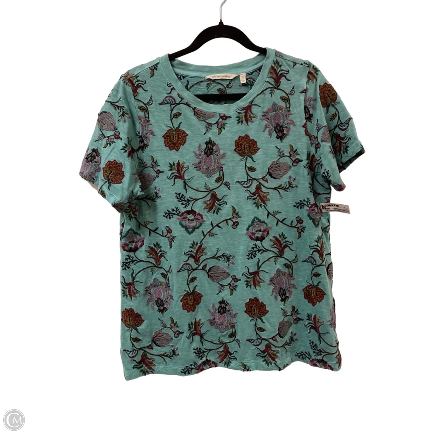 Top Short Sleeve By Soft Surroundings In Green, Size: M