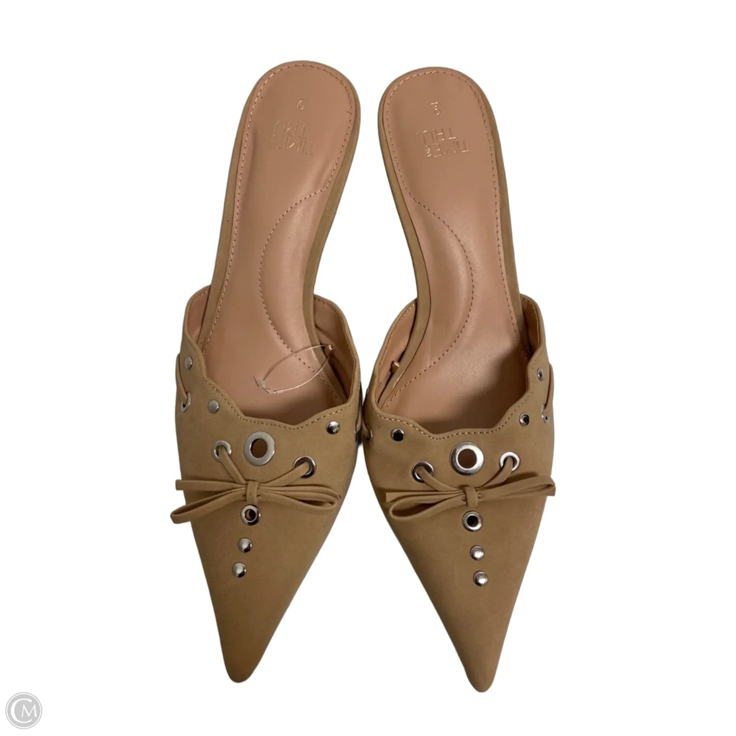 Shoes Heels Kitten By Time And Tru In Tan, Size: 9