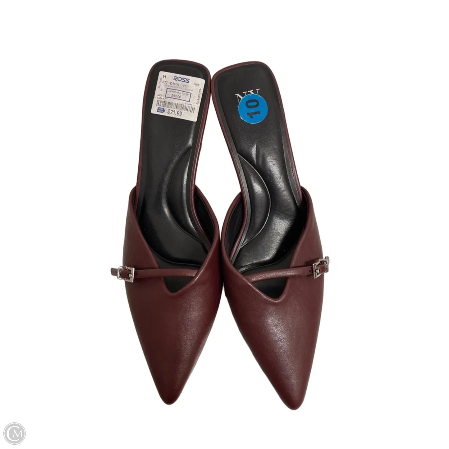 Shoes Heels Kitten By Nycc In Red, Size: 10