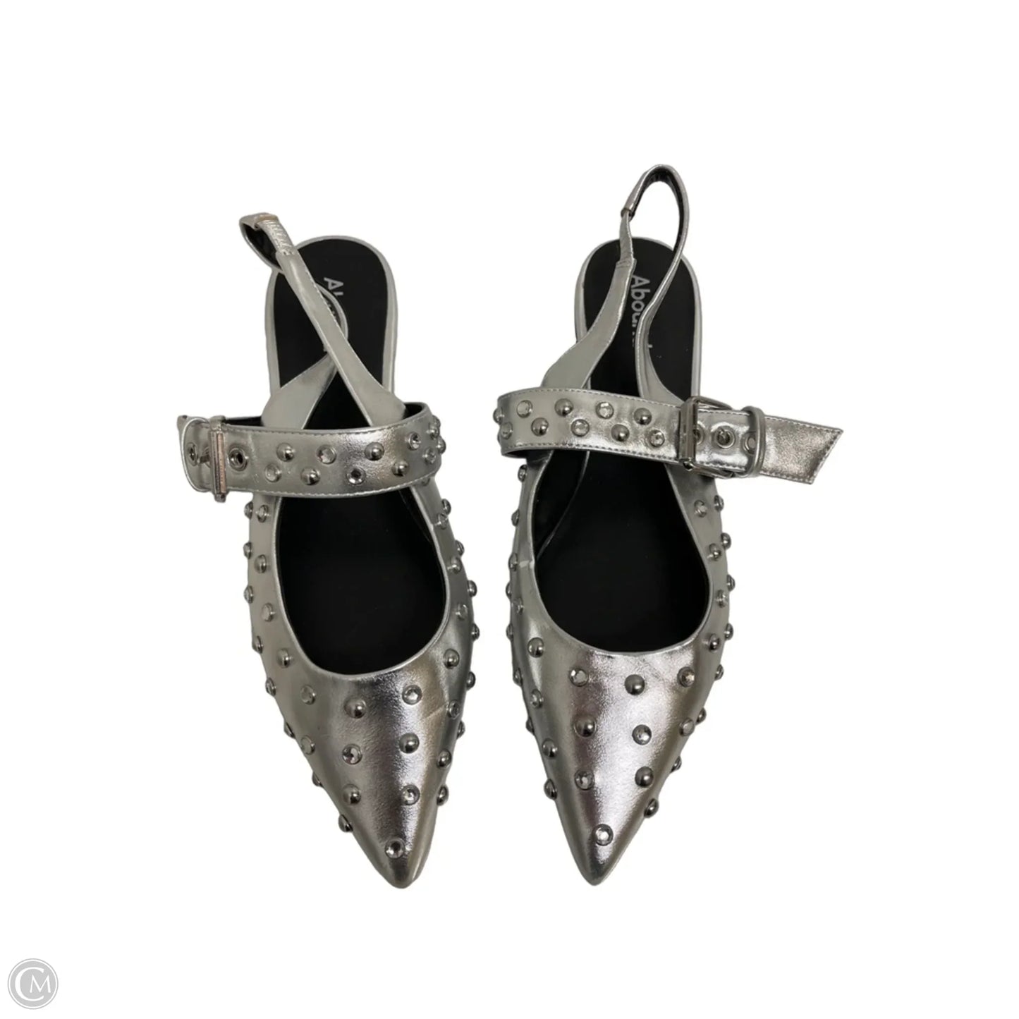 Shoes Flats By Abound In Silver, Size: 9