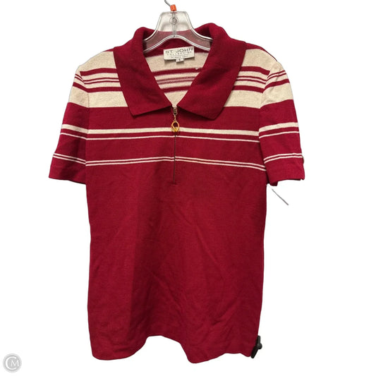 Tunic Luxury Designer By St John Collection In Red, Size: S