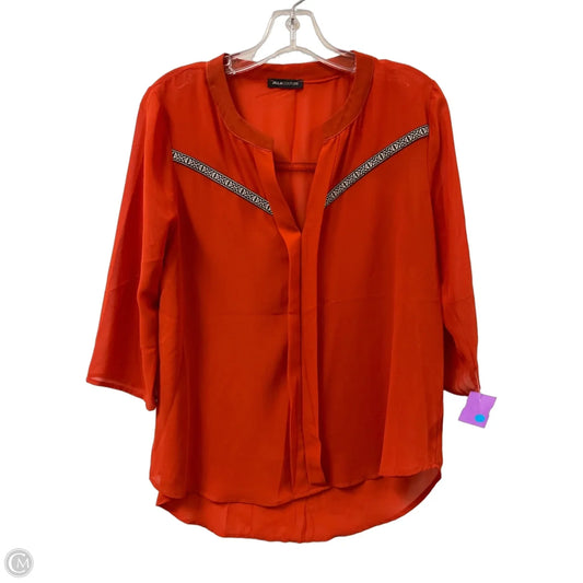 Top Long Sleeve By Clothes Mentor In Orange, Size: S