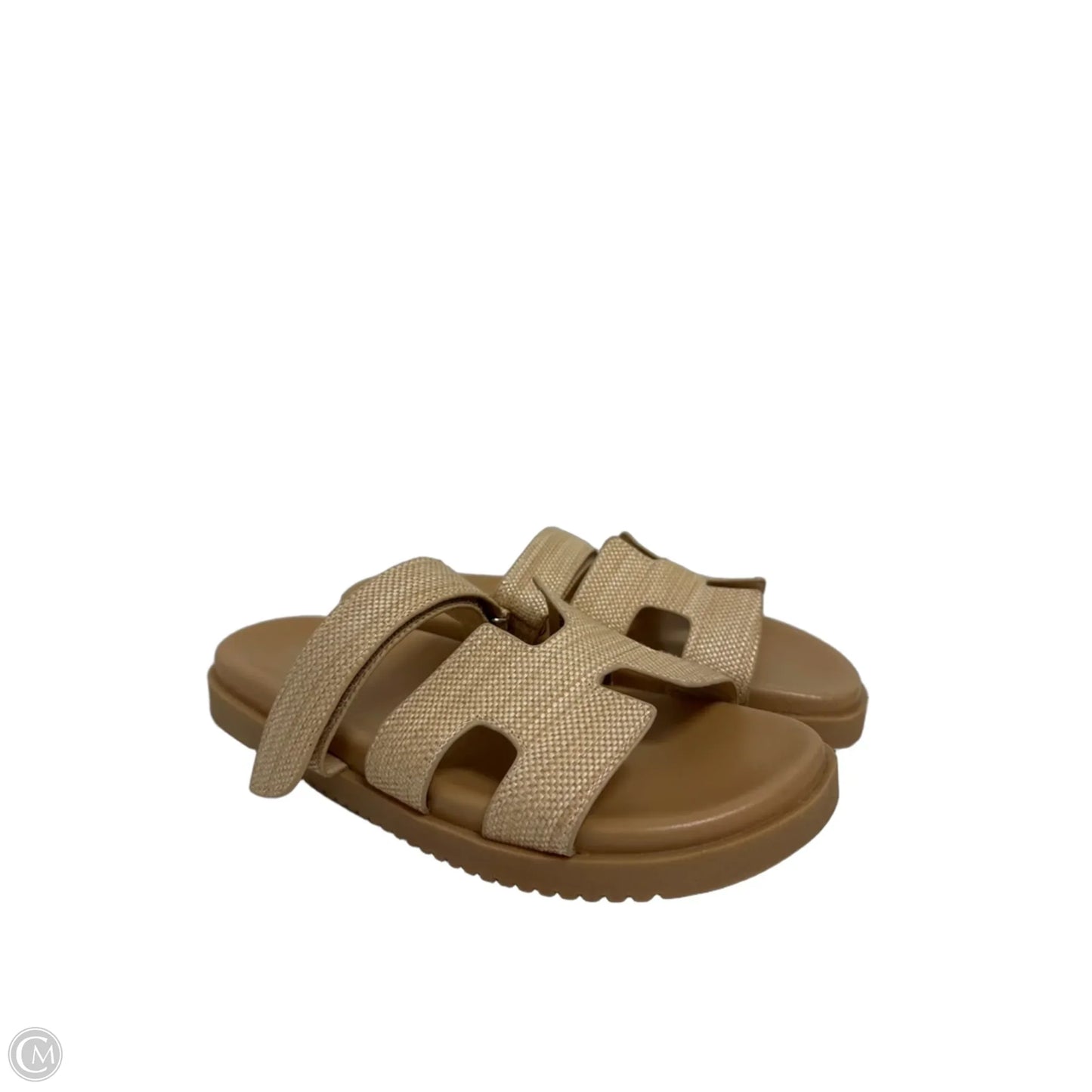 Sandals Flats By Clothes Mentor In Tan, Size: 8.5