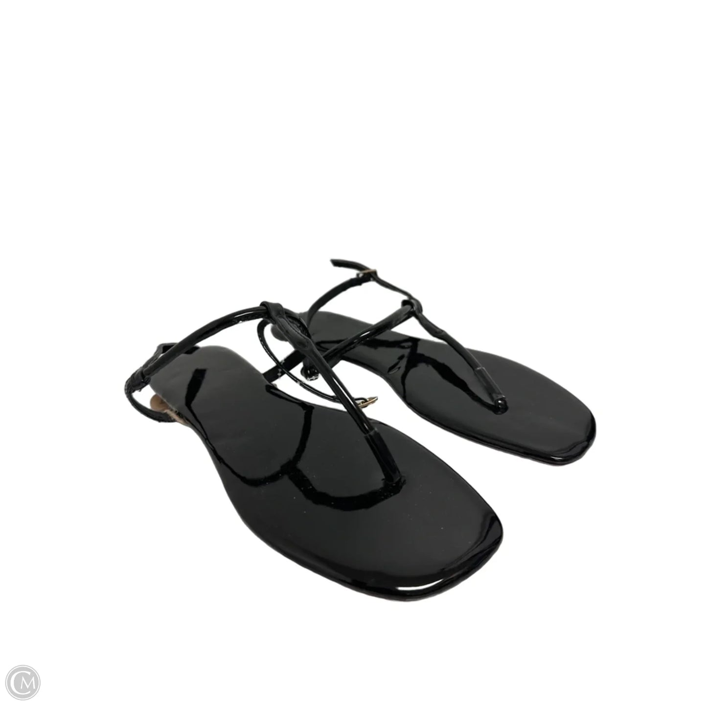 Sandals Flip Flops By Clothes Mentor In Black, Size: 7
