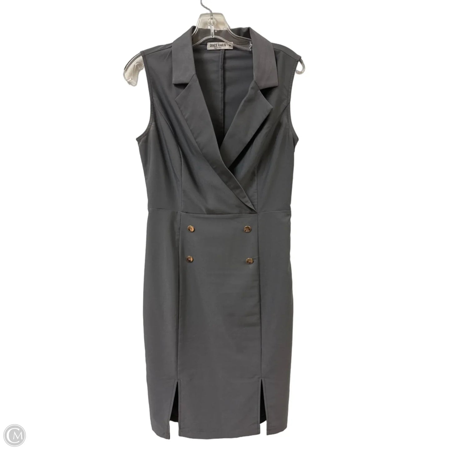 Dress Party Midi By Grace Karin In Grey, Size: M