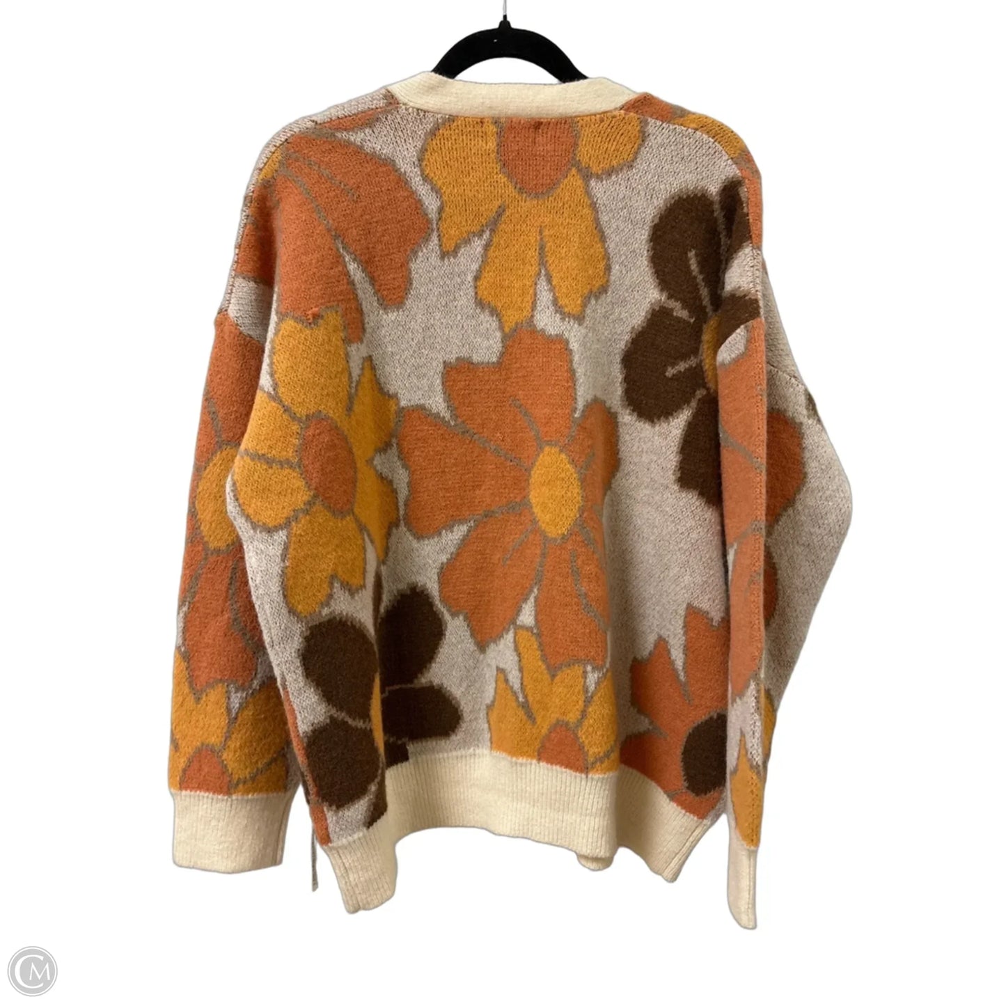 Sweater Cardigan By Bibi In Cream, Size: S