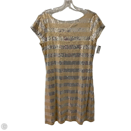 Dress Party Short By White House Black Market In Gold, Size: L