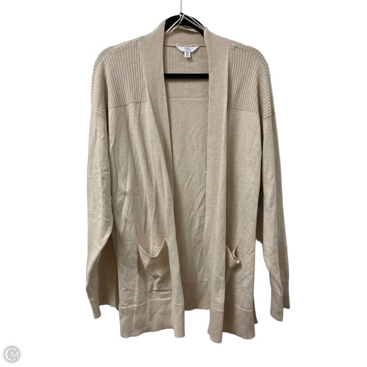 Sweater Cardigan By Time And Tru In Cream, Size: 2x