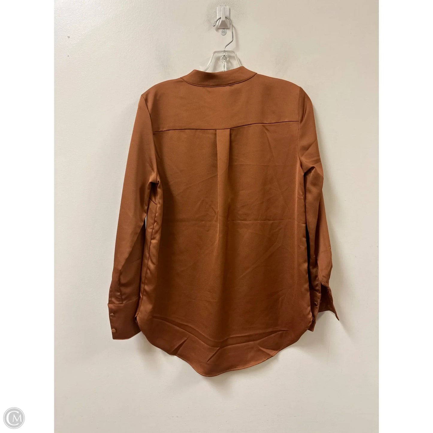 Top Long Sleeve By H&m In Bronze, Size: S