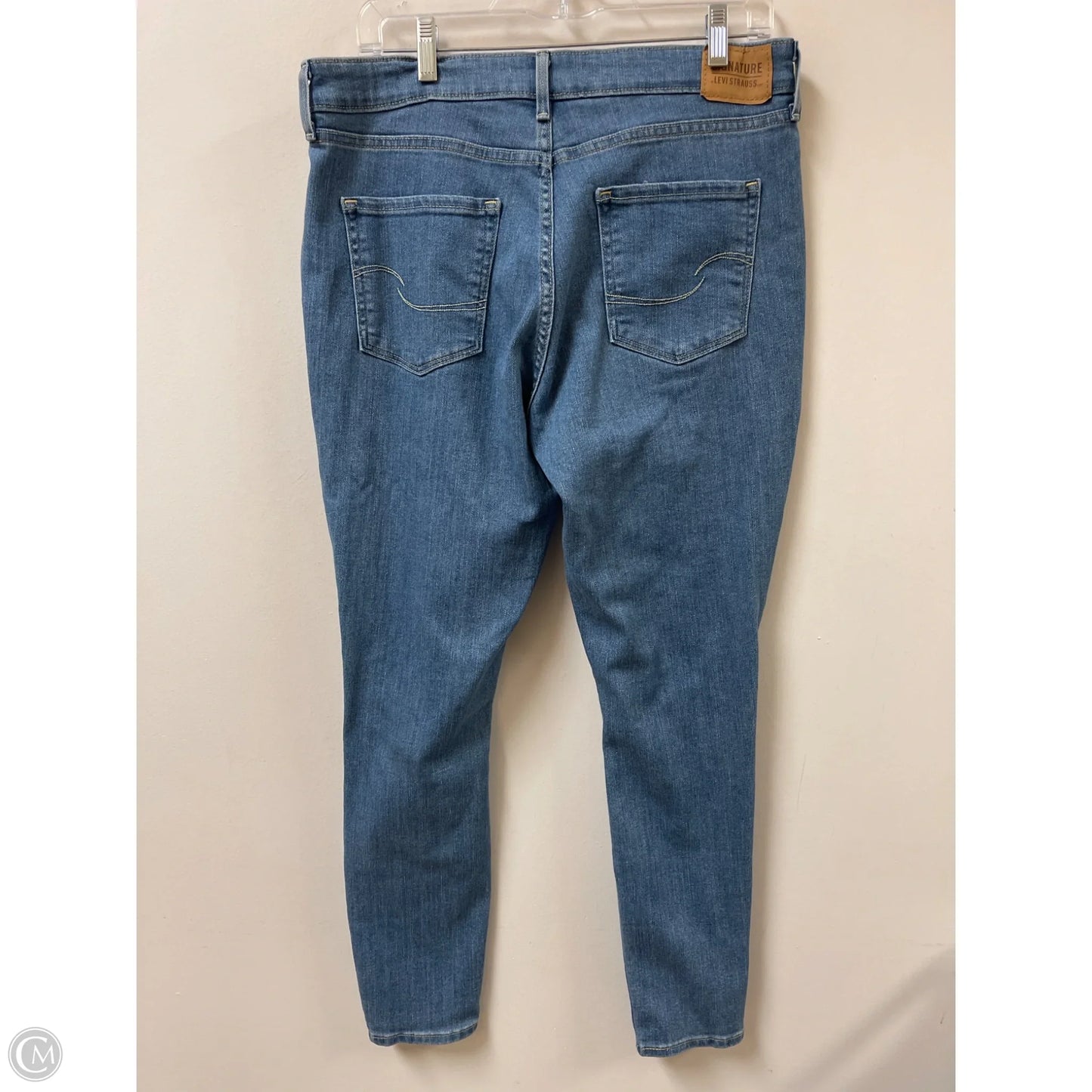 Jeans Skinny By Levis Signature In Blue, Size: 14