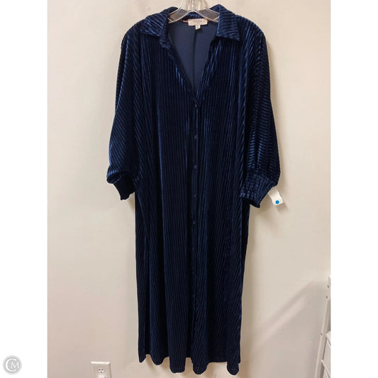 Dress Casual Midi By Umgee In Navy, Size: 1x