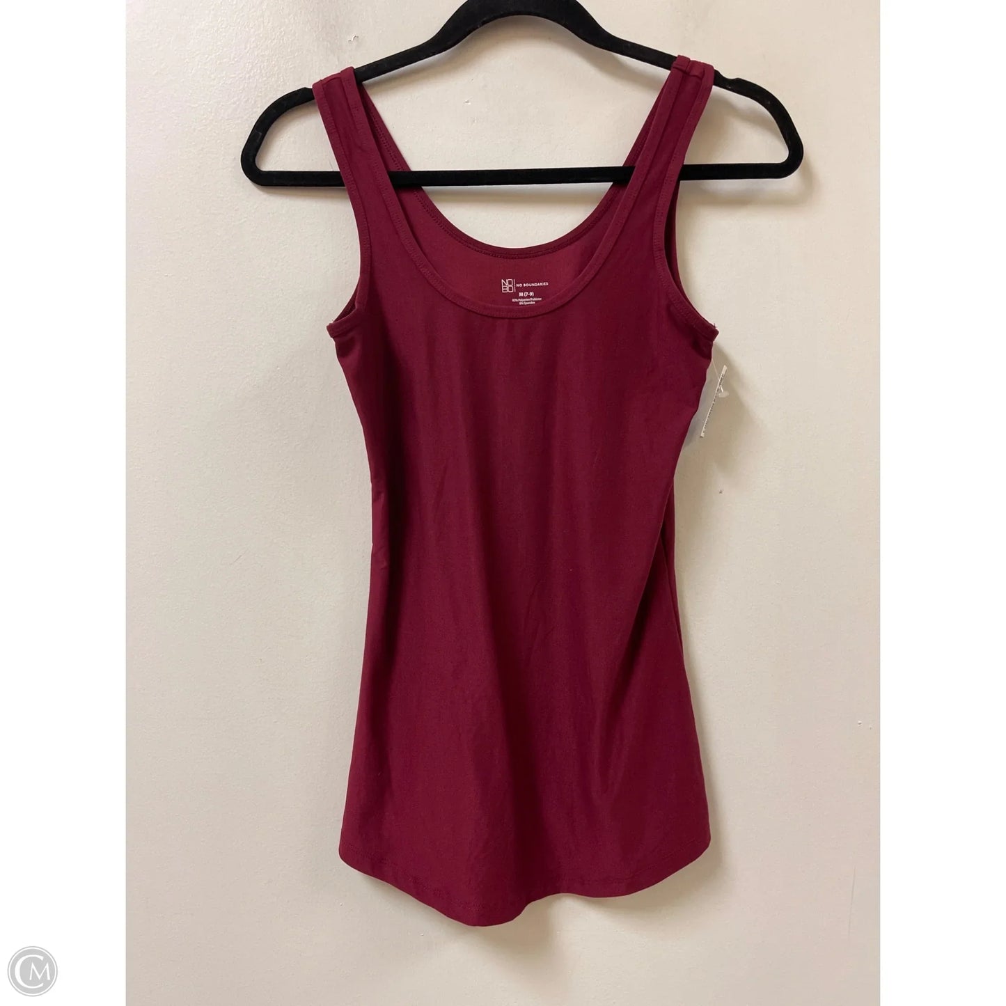Top Sleeveless Basic By No Boundaries In Red, Size: M