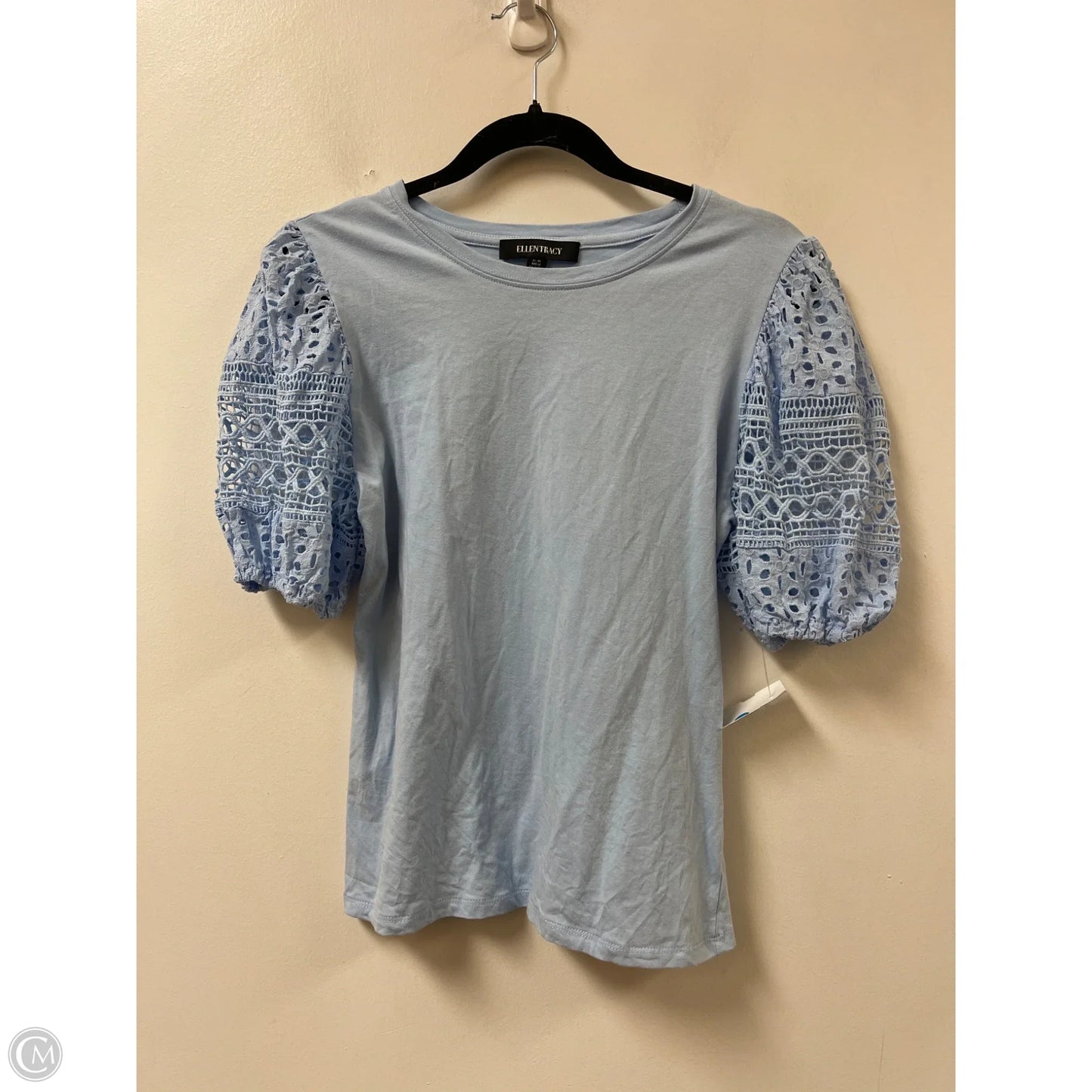 Top Short Sleeve By Ellen Tracy In Blue, Size: M