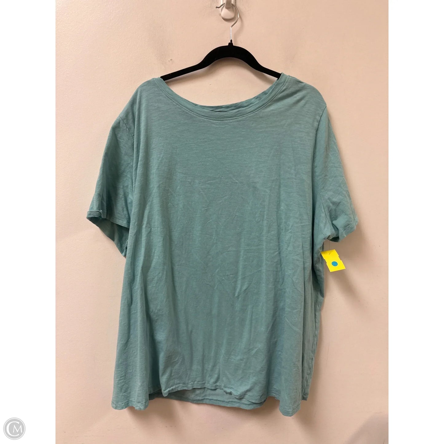 Top Short Sleeve By Sonoma In Green, Size: 3x