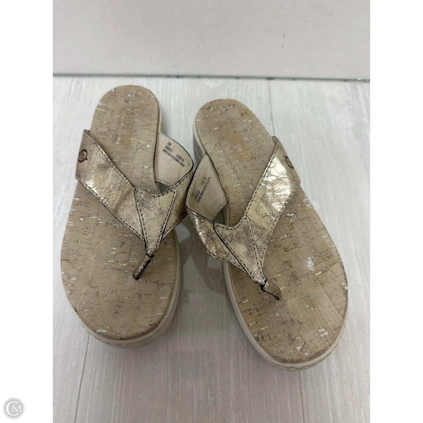 Sandals Flats By Born In Gold, Size: 7