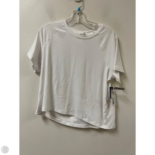Athletic Top Short Sleeve By Jockey In White, Size: M
