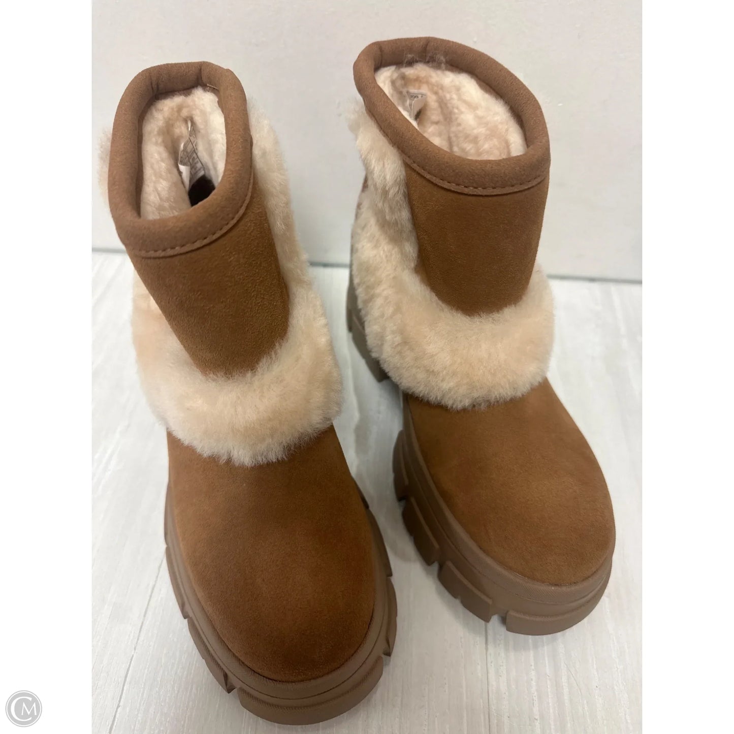 Boots Designer By Ugg In Tan, Size: 6