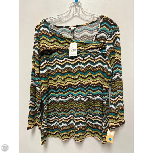 Top Long Sleeve By Cato In Multi-colored, Size: L