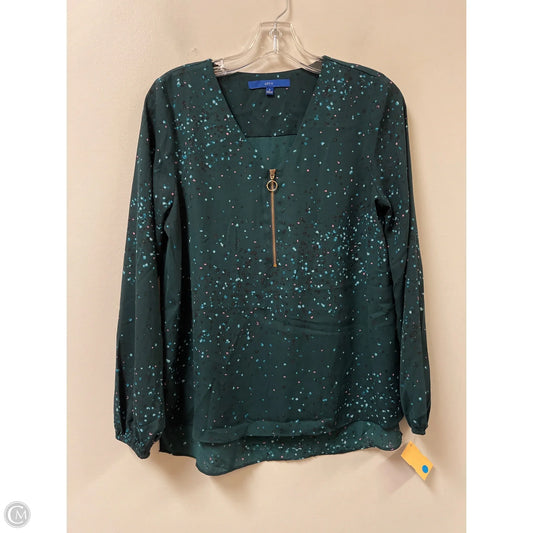 Top Long Sleeve By Apt 9 In Green, Size: S