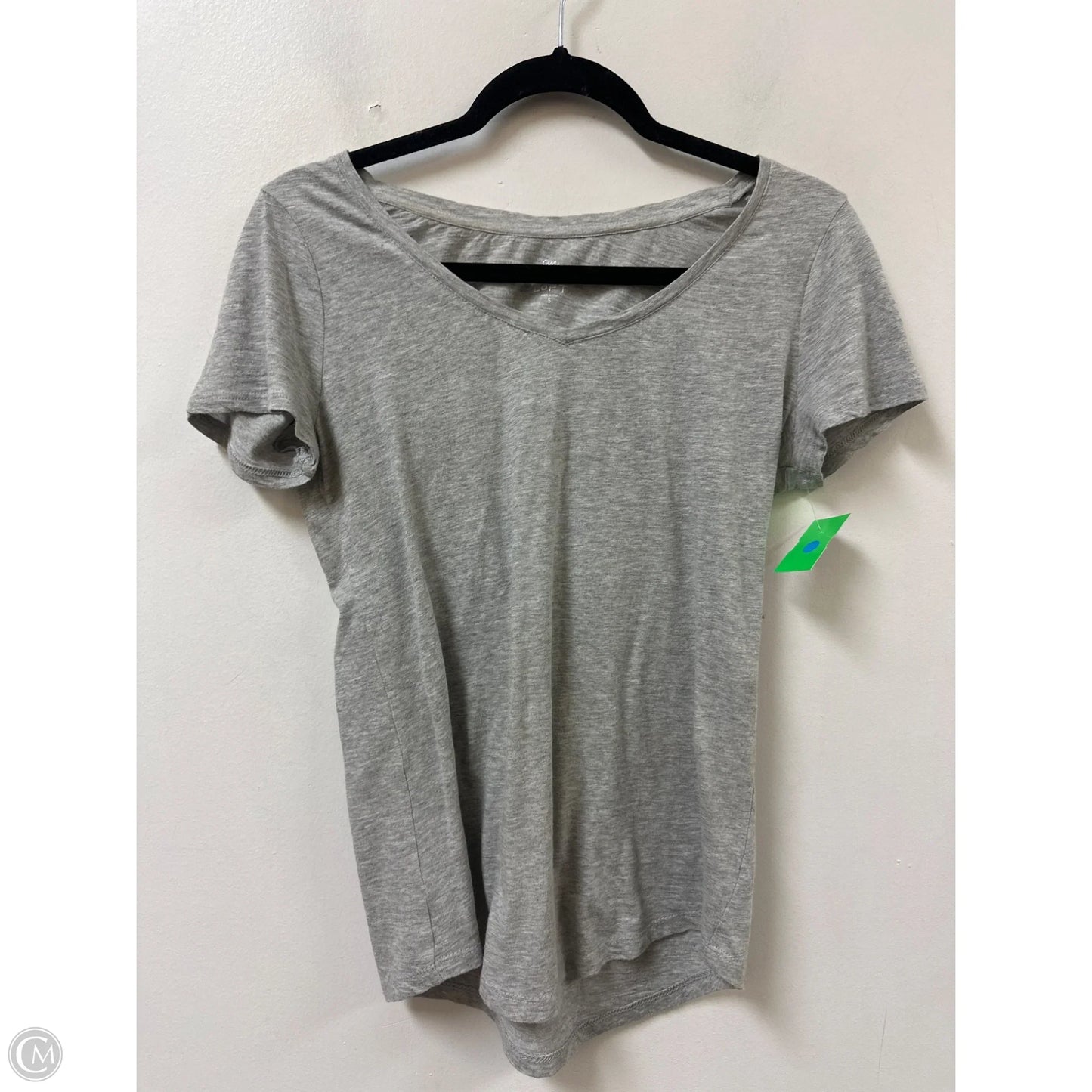 Top Short Sleeve Basic By Loft In Grey, Size: S