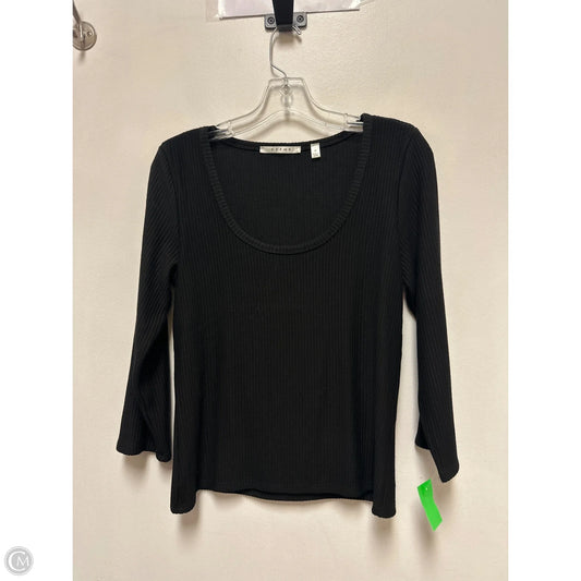 Top Long Sleeve By Cyrus In Black, Size: M
